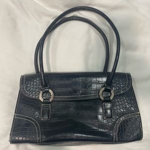 Tommy Hilfiger Faux Crocodile Shoulder Bag